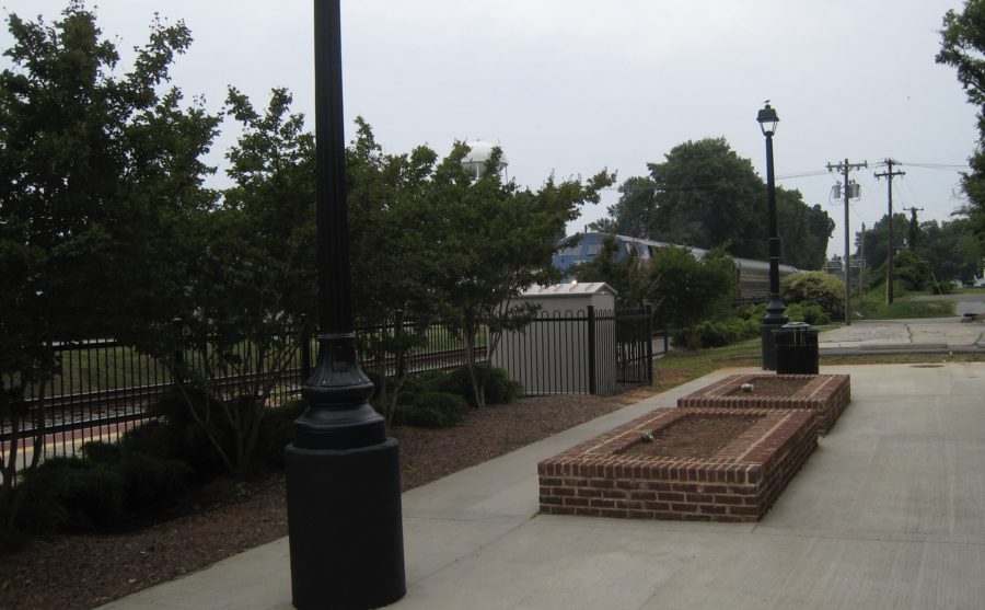 The Carolinian approaches the Kannapolis, NC Amtrak Station, May 28, 2009